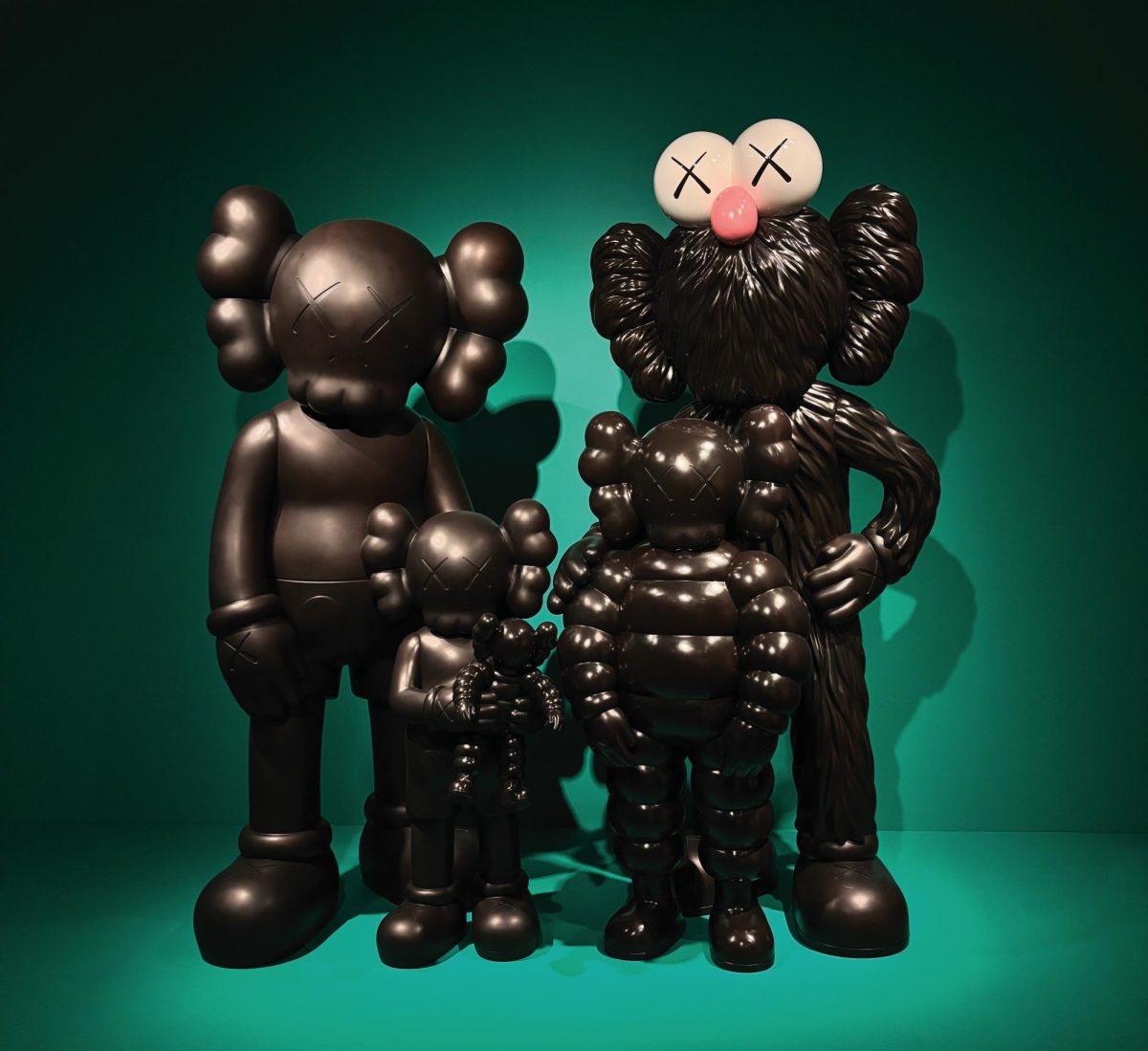 This is among the pieces on display at Crystal Bridges as part of the KAWS exhibit.