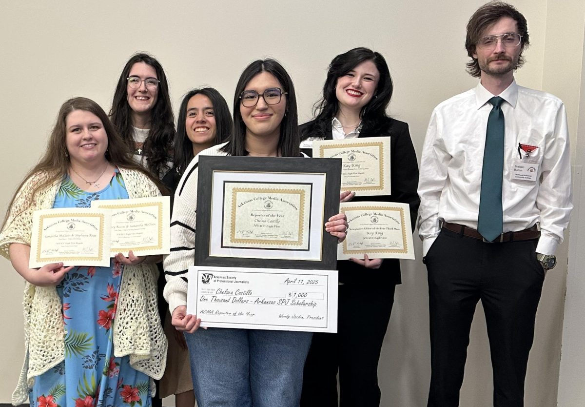Winners from the ACMA contest included, from left, Samantha McClain, Delaney Reaves, Vivian Mejia, Chelsea Castillo, Kay King and Braiden Burton.