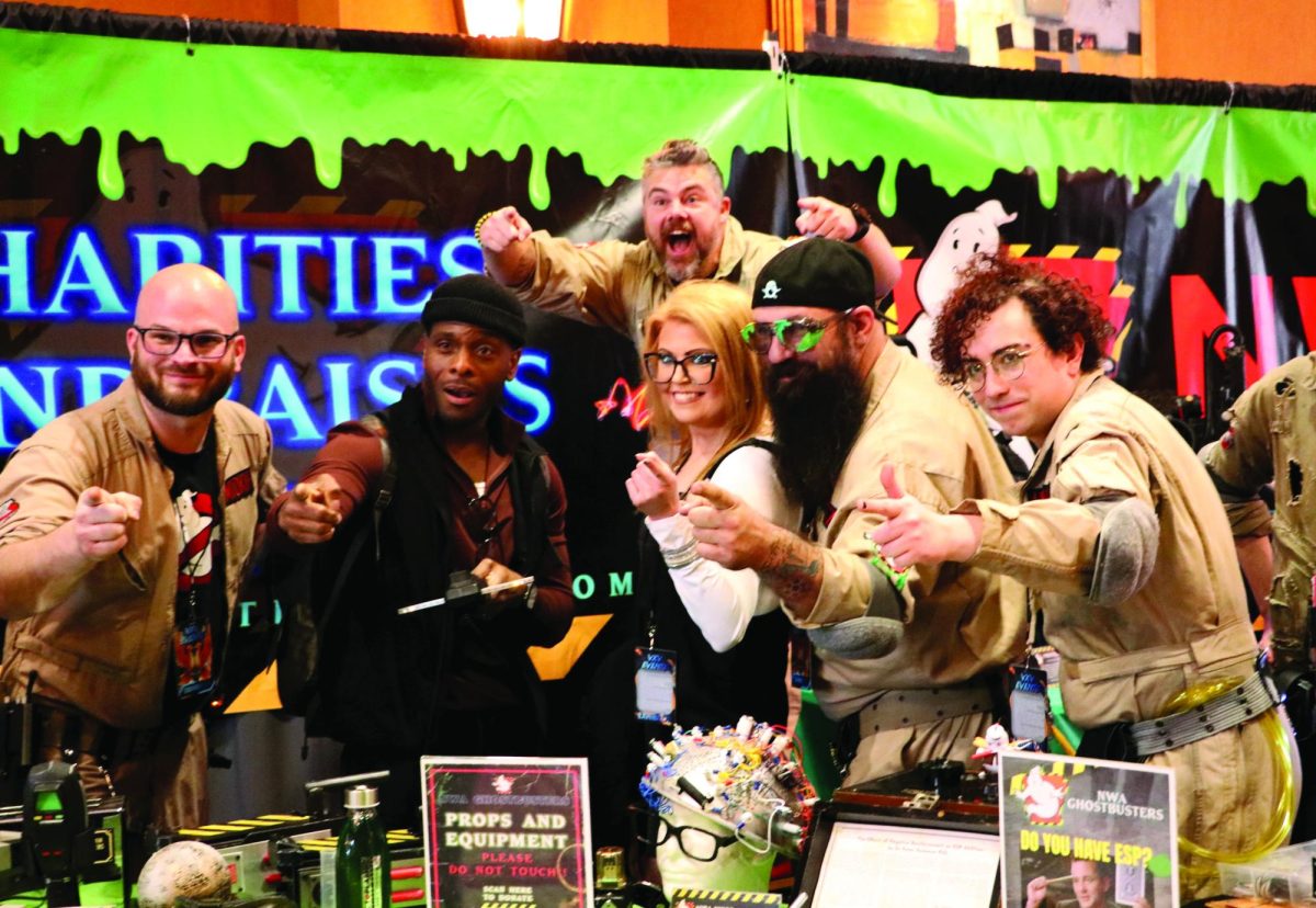 Members of NWA Ghostbusters pose with TV star Kel Mitchell at the 2026 NWA Comic Con
(pictured left to right: Derrick Midkiﬀ, Tyler Boothe, Andrea Lawson, Jarrad Butz, Jeﬀery Arcanum)